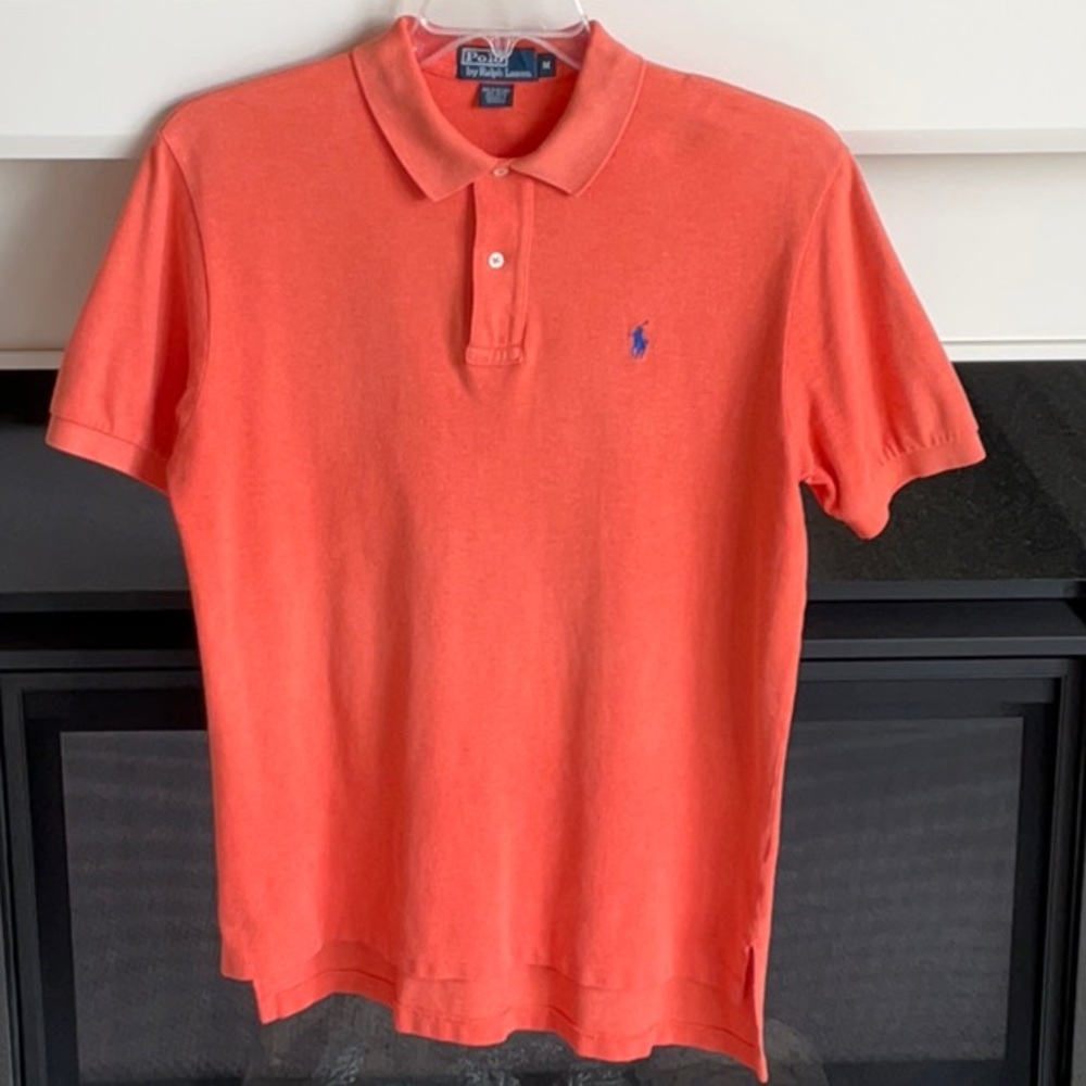 Polo by Ralph Lauren Men's Orange Polo Shirt